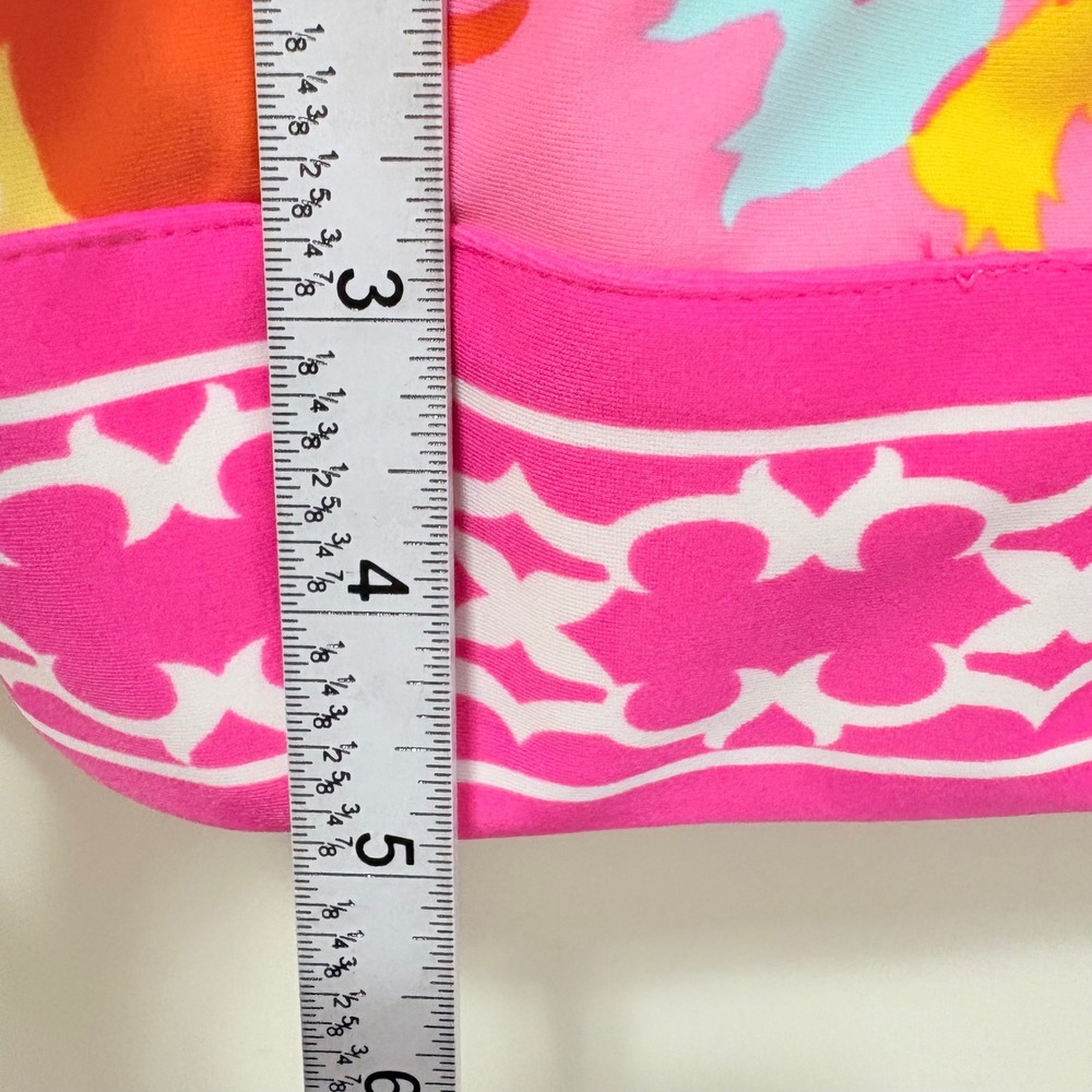 Jude Connally Womens Floral Shorts Pink Orange Yellow Size S Made in USA - Picture 7 of 10